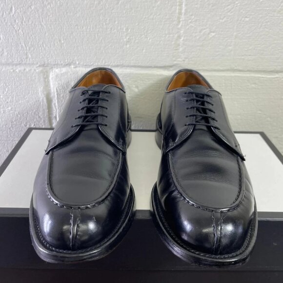 Allen Edmonds Bradley 2601 Black Leather Split Toe Oxford Dress Shoes Men's 10 D - Picture 1 of 12